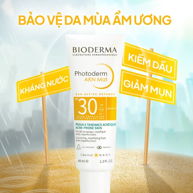 Kem chống nắng Bioderma cho da dầu mụn