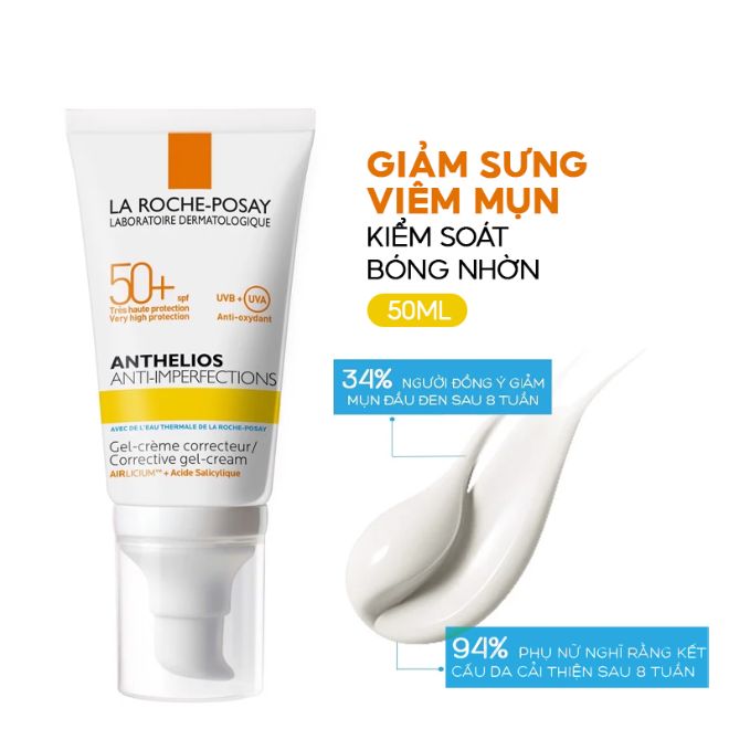 kem chống nắng cho da mụn 