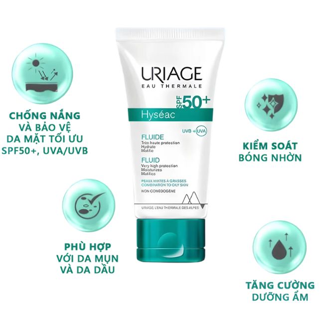 kem chống nắng cho da mụn 