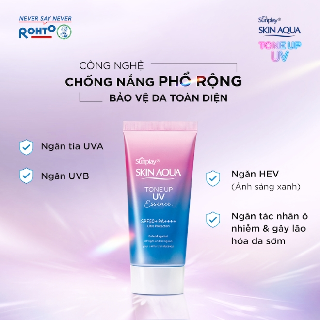 Kem chống nắng Skin Aqua có chứa vitamin C